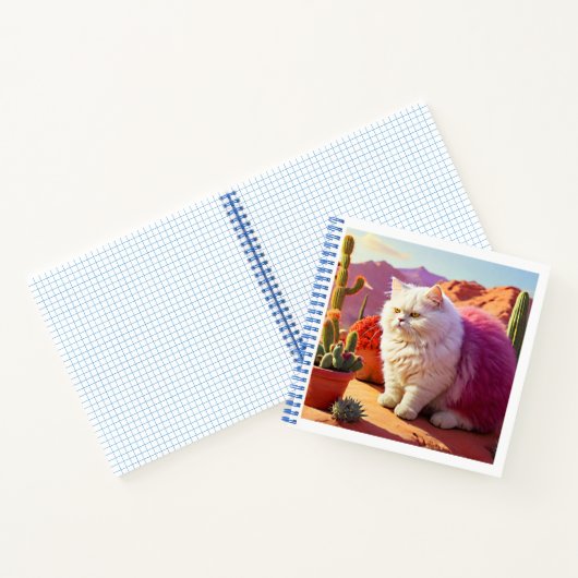 Gotcha Covered Cat Notebook – Cute & Artistic Cat  ノートブック (内部)