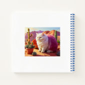 Gotcha Covered Cat Notebook – Cute & Artistic Cat  ノートブック (裏面)