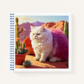 Gotcha Covered Cat Notebook – Cute & Artistic Cat  ノートブック (正面)