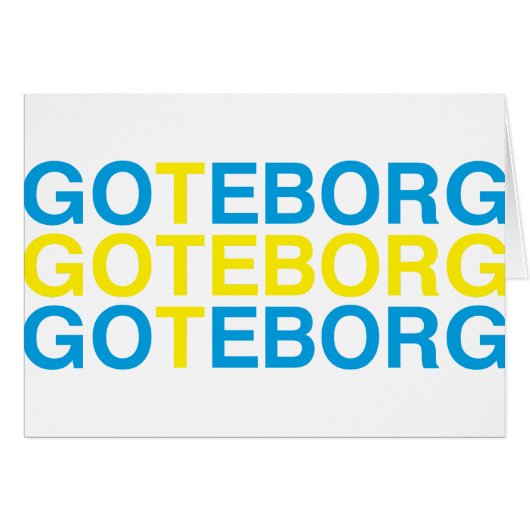 GOTEBORGスウェーデン国旗 (正面横)