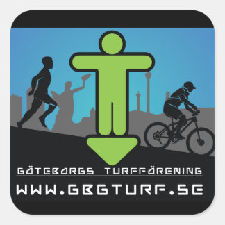 Göteborgs Turf Förening - Klistermärke スクエアシール