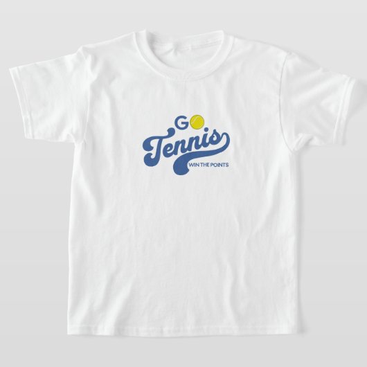 GoTennis in Blue Boy's T-Shirts Tシャツ (レイダウン)