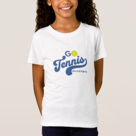 GoTennis in Blue Girls' Tシャツ