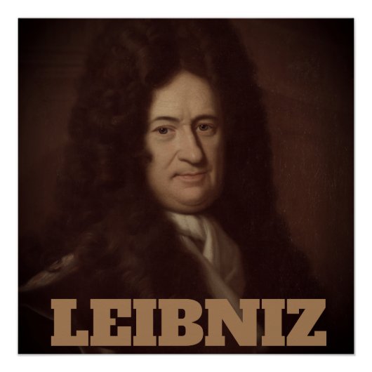 Gotfried Wilhelm Leibniz (c. 1695)ポスター ポスター (正面)