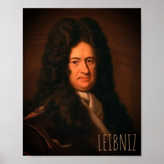 Gotfried Wilhelm Leibniz (c. 1695)ポスター ポスター (正面)