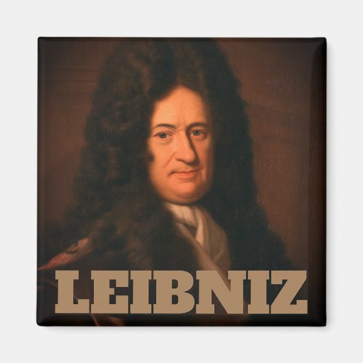Gotfried Wilhelm Leibniz (c. 1695)磁石 マグネット (正面)