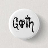 Goth 缶バッジ (正面)