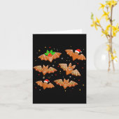 Goth Christmas Shirt For Kids, Soky Cute Bat Ginge カード (黄色い花)