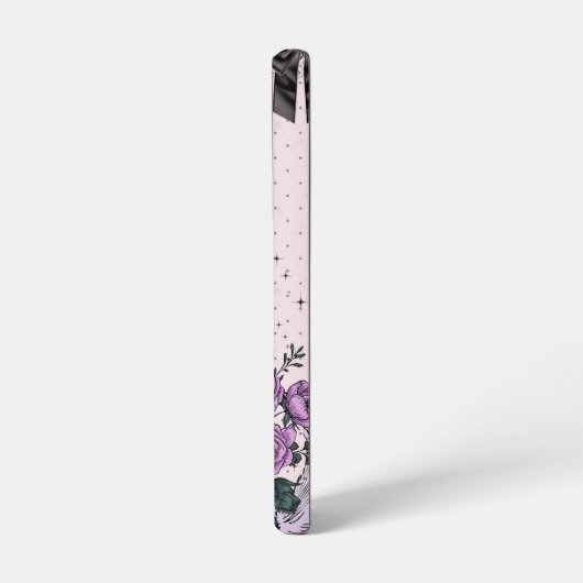 Goth Coquette Cat Phone Case – Pink & Black  Samsung Galaxyケース (左側面)