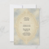 Goth Couple Zombie Halloween Wedding 出欠カード (裏面)