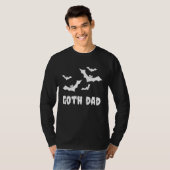 Goth Dad  Gothic Spooky Bats Father s Day Hallowee Tシャツ (正面フル)