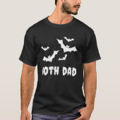 Goth Dad Gothic Spooky Bats Father s Day Hallowee Tシャツ (正面)