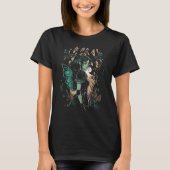 Goth Fairy In Mystical Enchanted Forest Grunge Fai Tシャツ (正面)