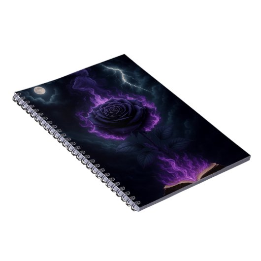 Goth Flame Rose ノートブック (右側)