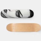 Goth girl bold ink drawing スケートボード (横)