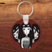 Goth Girl & Her Multiple Personalities  キーホルダー (正面)