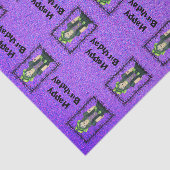 Goth Girl Tattoos Barbed Frame Purple Birthday 薄葉紙 (詳細)