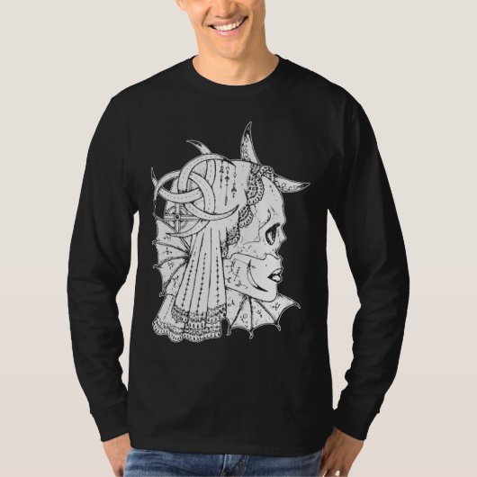 Goth Gothic Horror Occult Emo Aesthetics Temptress Tシャツ (正面)