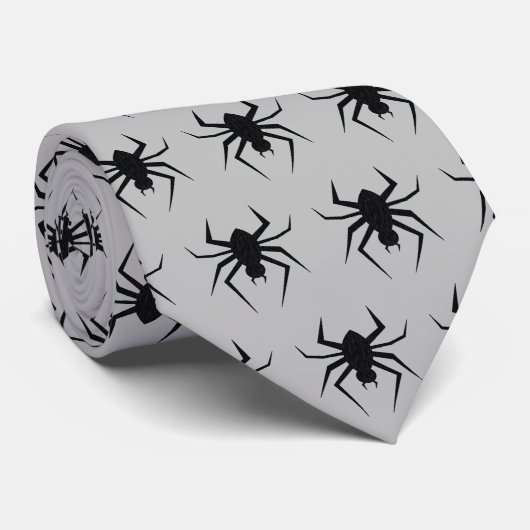 Goth Halloween Spider Tie ネクタイ (ロール)
