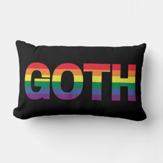 Goth LGBTQ+ Regenbogen ランバークッション