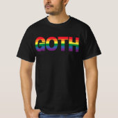 Goth LGBTQ+ Regenbogen Tシャツ (正面)