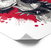 Goth Poodle – Dark Aesthetic Dog ポスター (角)