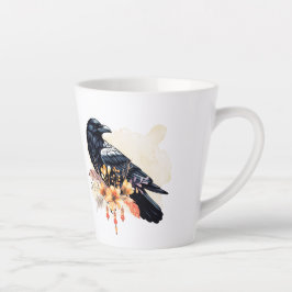 Goth Raven Coffee Mug Dark Aesthetic カフェラテマグ