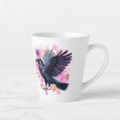 Goth Raven Coffee Mug Dark Aesthetic カフェラテマグ (右)