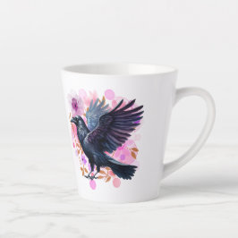 Goth Raven Coffee Mug Dark Aesthetic  カフェラテマグ