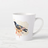 Goth Raven Coffee Mug Dark Aesthetic  カフェラテマグ (右)