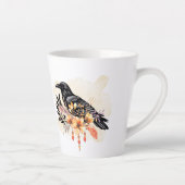 Goth Raven Coffee Mug Dark Aesthetic カフェラテマグ (右)