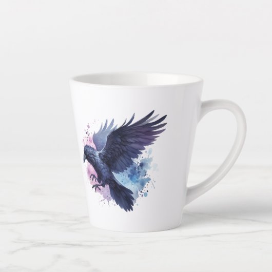 Goth Raven Coffee Mug Dark Aesthetic カフェラテマグ (右)