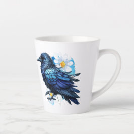 Goth Raven Coffee Mug Dark Aesthetic  カフェラテマグ
