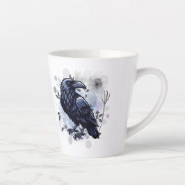 Goth Raven Coffee Mug Dark Aesthetic  カフェラテマグ
