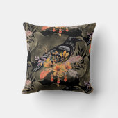 Goth Raven Throw Pillow クッション (裏面)