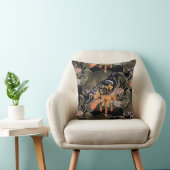 Goth Raven Throw Pillow クッション (椅子)