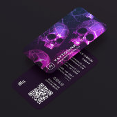 Goth Skull Tattoo Artist Logo Tattooist Modern 名刺