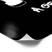 Goth Vampire T-Shirt BEWARE I BITE | Spooky Fangs  ポスター (コーナー)