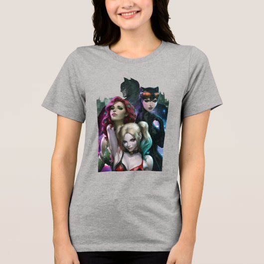 Gotham City Sirens #1000 Comic Cover Variant トライブレンドTシャツ (正面)