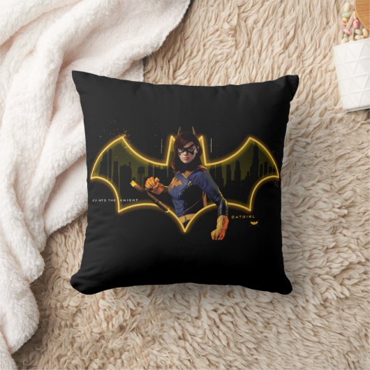 Gotham Knights Batgirl in Logo クッション (ブランケット)