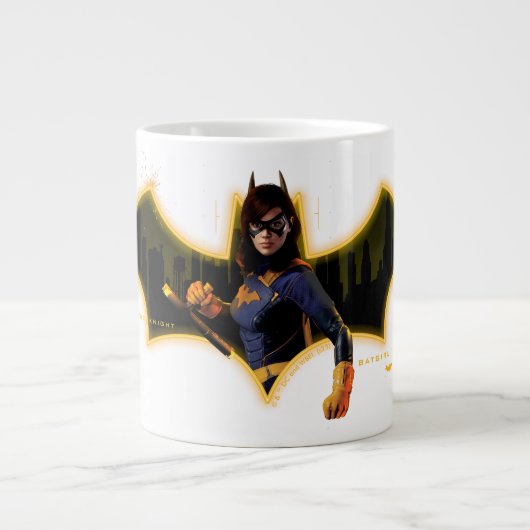 Gotham Knights Batgirl in Logo ジャンボコーヒーマグカップ (正面)