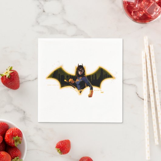 Gotham Knights Batgirl in Logo スタンダードカクテルナプキン (インサイチュ)