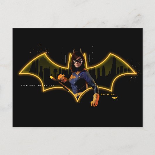 Gotham Knights Batgirl in Logo ポストカード (正面)