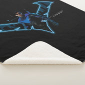 Gotham Knights Nighting in Logo シェルパブランケット (3/4)