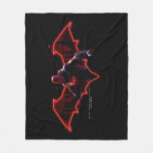Gotham Knights Red Hood in Logo フリースブランケット (正面)