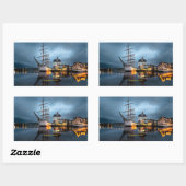 Gothenburg, Sweden, scenic port 長方形シール (シート)