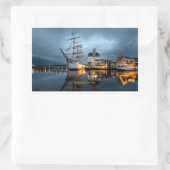 Gothenburg, Sweden, scenic port 長方形シール (バッグ)