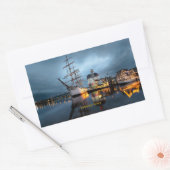 Gothenburg, Sweden, scenic port 長方形シール (封筒)