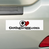 Gothgirlgg.comのバンパーステッカー バンパーステッカー (車上)
