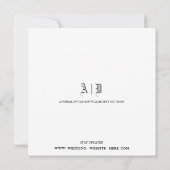 Gothic日付の発表結婚カードを保存 セーブザデート (裏面)